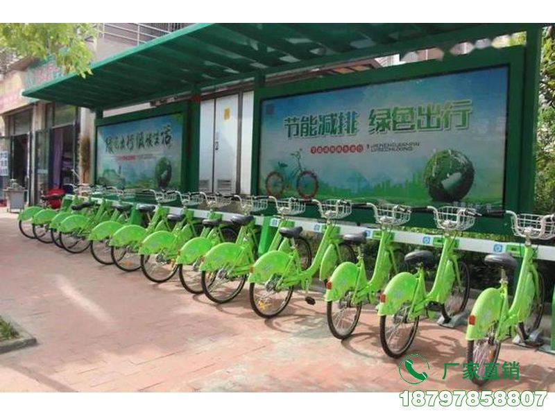 塔城地区城市中心智能共享单车候车棚