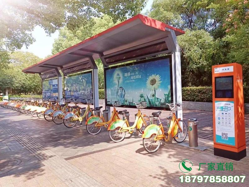 桦南县城市中心智能共享单车候车棚